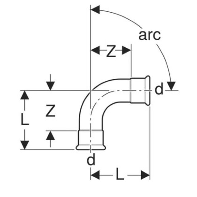 MPF BOGEN 90°
20101                    12 MM
