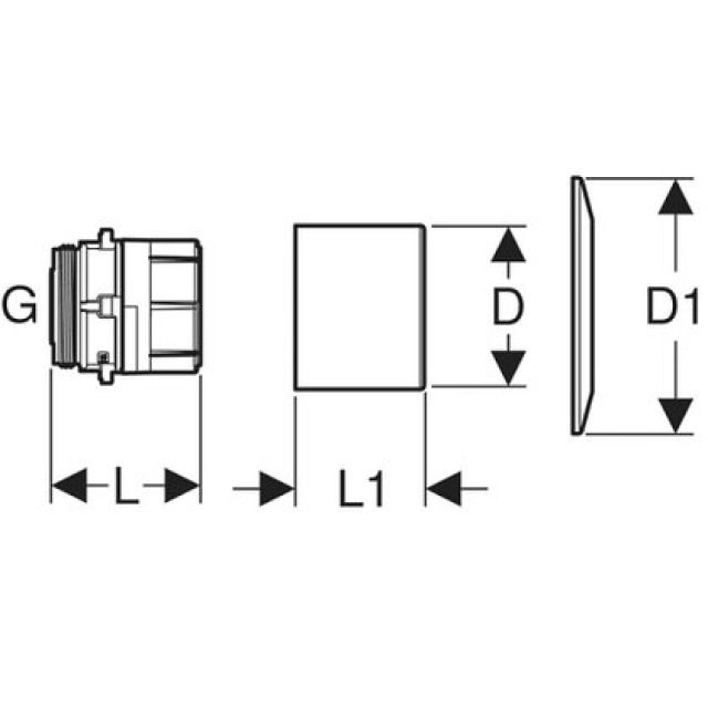 GEBERIT MESSKAPSEL KOAX
610.021 M.ROSETTE UND ZYLINDER