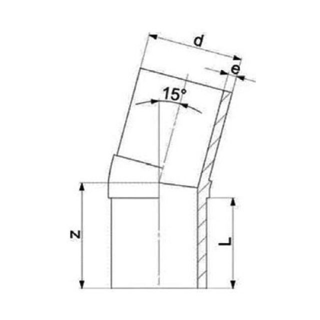 PE WINKEL  22°
SDR 11 / S5 PN16  140MM