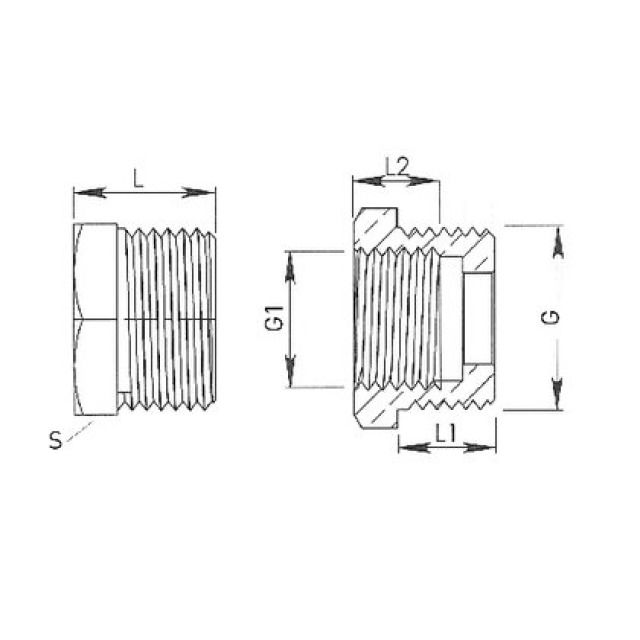 MS-REDUZIERST FLACHDICHTEND
6.0641             1 1/2-1"