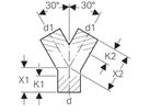 Geberit PE-HD, Hosenabzweig 2 x 30°