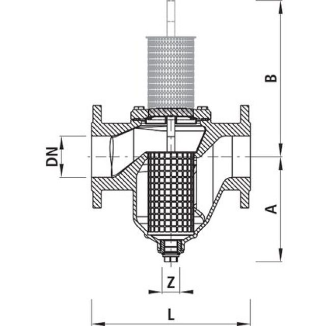 HAWLE SCHMUTZFÄNGER 2002
DN100     PN25/40  SIEB INOX 0.6MM