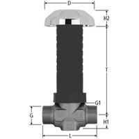 Optiflex-Robinet droit à montage caché, 86136