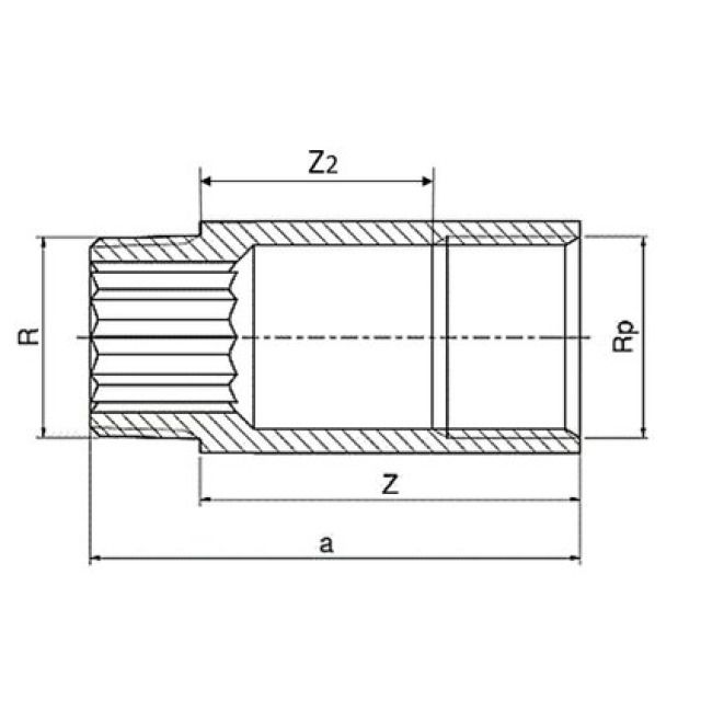 RALLONGES LT BRUT   3/8- 25MM
N° 4.0526.041