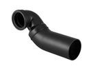 Geberit PE-HD, Coude de raccordement 90° pour WC suspendu, contre-coudé à gauche, avec extension