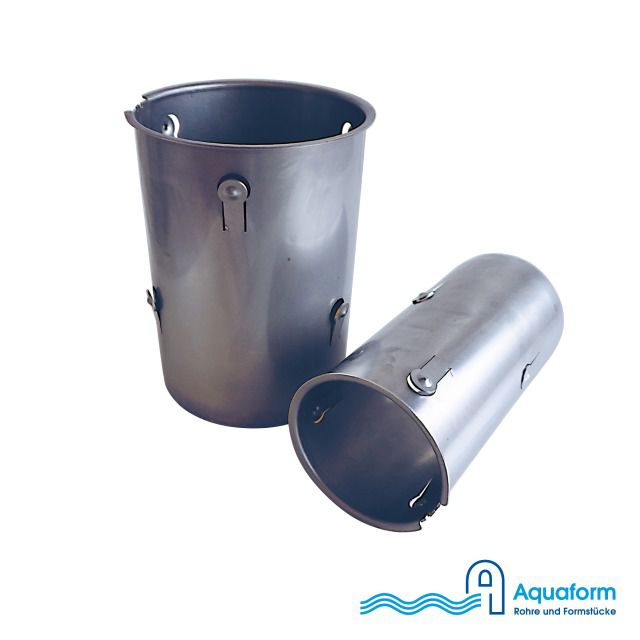 STÜTZHÜLSE EDELSTAHL V2A
FÜR PE ROHRE D110MM SDR17 S8
6053.110   OHNE KEIL