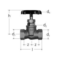 JRG, 6335, Valvola a spillo per regolazione di precisione, PN 16