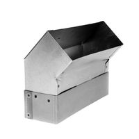 Coude 45° vertical pour canal plat 80/254 mm