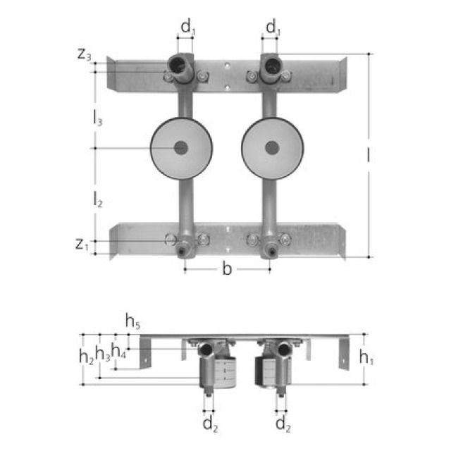 SAN KOMPAKTEINH. F. DUOFIX-WT
5459.075 M. ZWEI ZAEHLER  3/4"