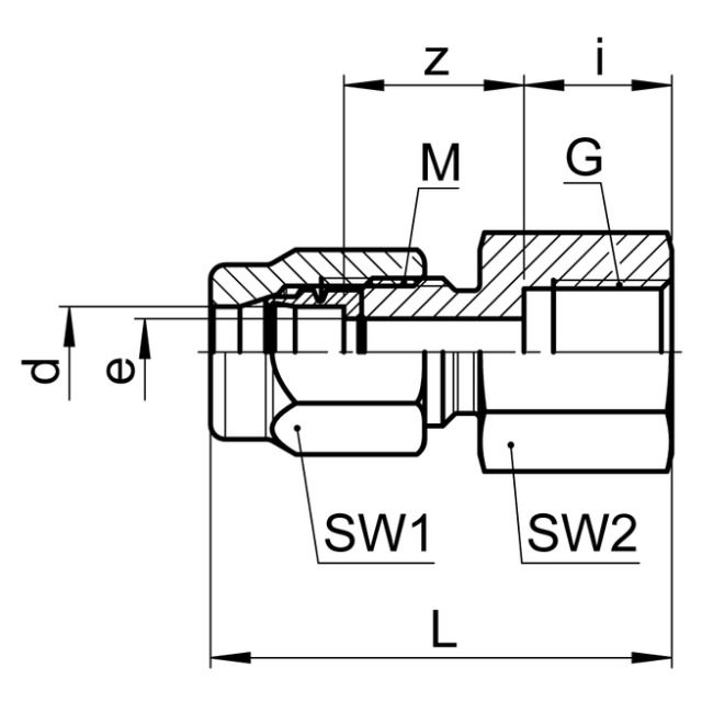 SERTO-VERSCHR. M. ANSCHL.-MUF.
SO 41221          12 MM - 1/2"