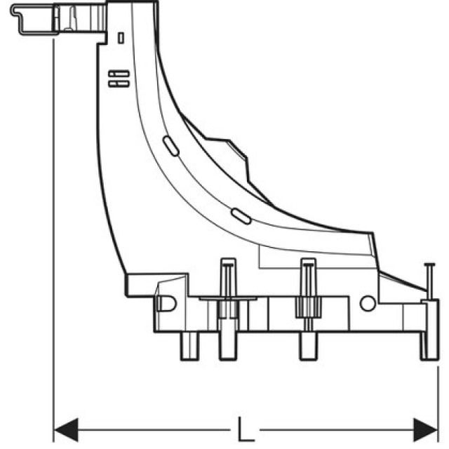 PFIT supporto tubo curvato
verso l'alto 651.430