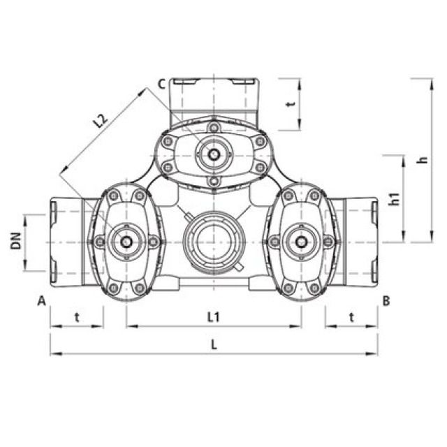HAWLE COMBI-III M.STECKM. BAIO
4480     DN200     PN16
