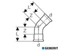 Geberit Mapress Therm Bogen 45°
