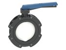Lug-Style Endeinbau Absperrklappe Typ 565L PVDF/PA-GF Mit Handhebel Flansch Norm ISO/metrisch Geeignet für ABS, PVC-U, PVC-C, ecoFIT, COOL-FIT und PROGEF Systeme