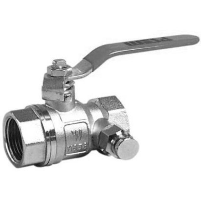 KUGELHAHN MIT ENTLEERUNG
IG 1" MIT STAHLHEBEL