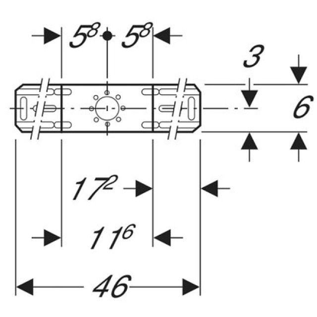 MEPLA-MONTAGEPLATTE 1-F.LANG
601.733