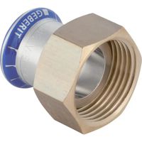 Geberit Mapress Mezzo bocchettone acciaio inox con dado avvitabile in ottone