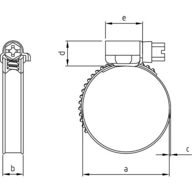 SCHLAUCHBRIDE SCHWER INOX
110-130