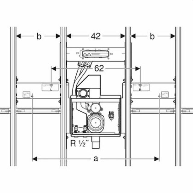 GIS SET 461.472
ZU GEB. ONE WT U. WANDARMATUR
A 74 CM