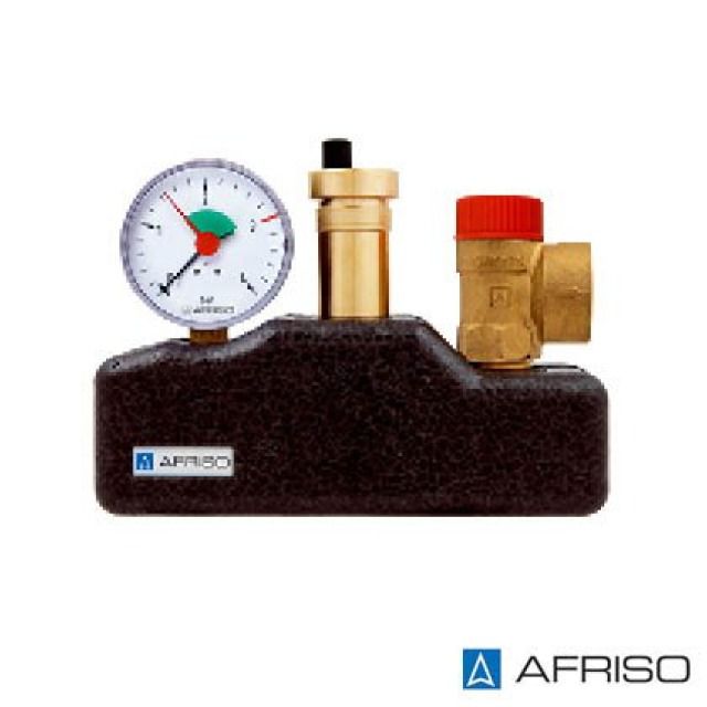 Gruppo sicurezza caldaia 1"
3bar, 120°C, chiusura 1" F
incl. isolazione EPP