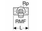 Mepla Equerre de raccordement 90° prémontée, simple, avec adaptateur MeplaFix
