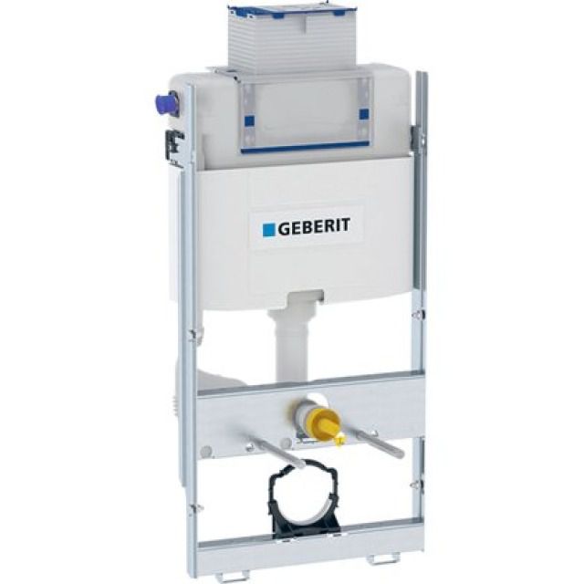 Geberit GIS WC-Element Omega
Höhe 114, Breite 42.4 cm
Einbauspülkasten für Betätigung
von oben oder vorne, Spülrohr
Regulierventil 1/2" seitlich oder
hinten links Füsse verstellbar - Montagerahmen Leerrohr für
Wasseranschluss Geberit AquaClean
Ausladung max. 62 cm