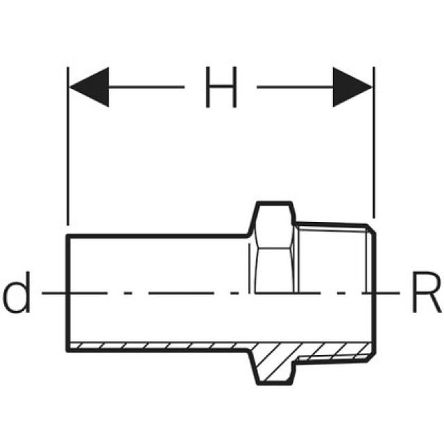MPF-S codolo da innestare
filetto maschio 31940
d 2" - 54"