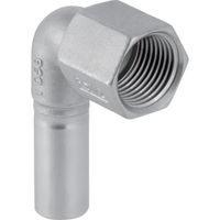 Geberit Mapress Gomito misto 90° acciaio inox con filetto femmina e terminale maschio