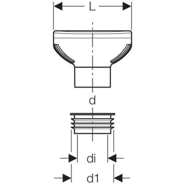 GEBERIT valvola ventilazione
GRB 90 PE 310.006 d 75