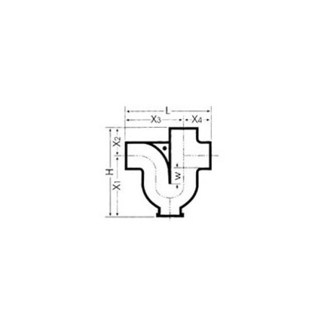 SIPHON HORIZONTAL
100MM NO 2366