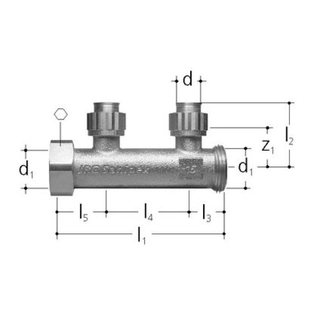 SANIPEX VERTEILER 2-FACH
5421.012                 12 MM