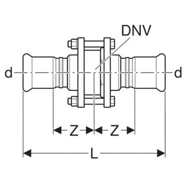 MAPRESS RÜCKSCHLAGV NPW 1.4401
92145 GEFLANSCHT   42 MM