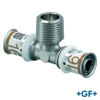 GF Uponor S-Press PLUS Té avec filetage mâle