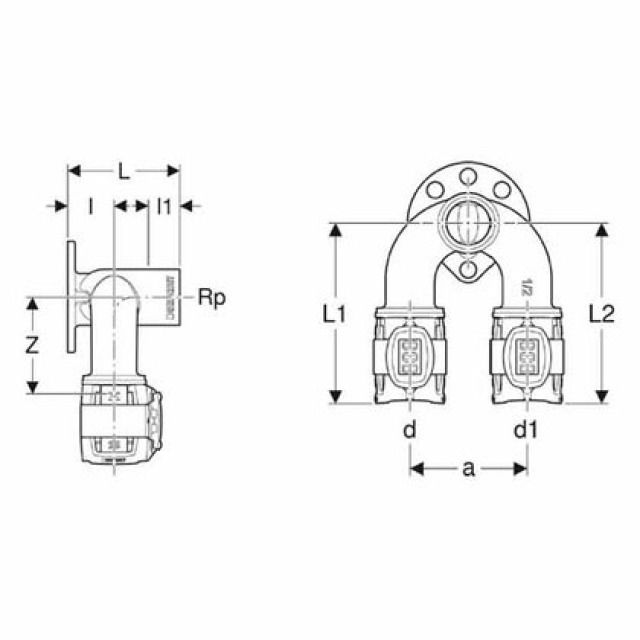 FLOWFIT GOMITO ALLAC.DOPPIO 90°
620.841   D=20  1/2  D1=16