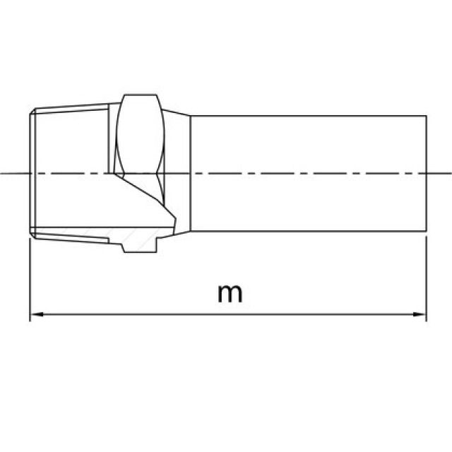 PROFITEC PRESSINOX - FIG. 27
PEZZO ADATTORE CON FILETTO M
CON TERMINALE DI INSERIMENTO
3/4" - 18 MM