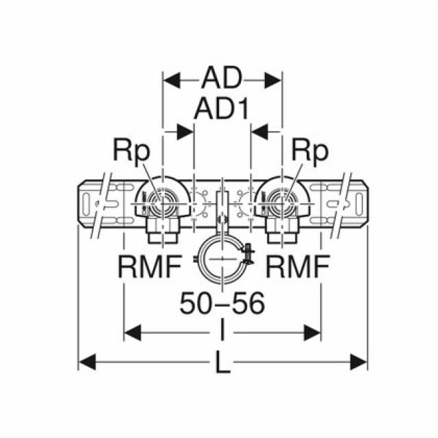 SET DE RACCORDEMENT MEPLAFIX
BATTERIE LAVABO N°632.871.00.1