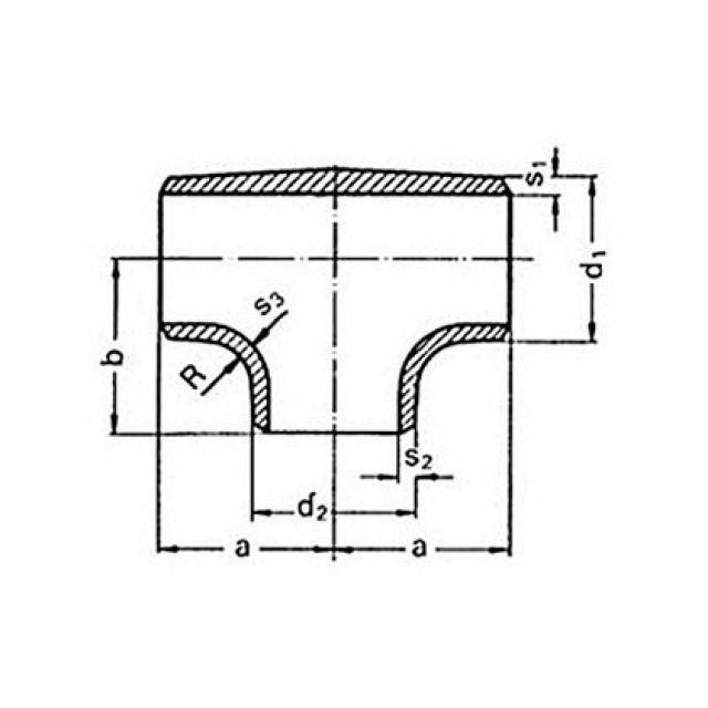 T-STÜCKE RED NAHTLOS, KÄLTEBS
114.3 X 76.1 X 114.3 MM
P 235GH / EN 10253-2-A
SA2.5+2K / 3X60µ KÄLTEBES 180µ
3 X 2-KOMPONENTEN EPOXIDHARZ-
BESCHICHTUNG