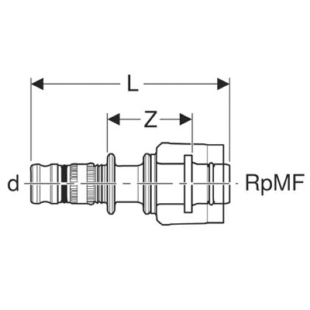 MEPLA raccordo dritto MasterFix
622.451                20-MF20