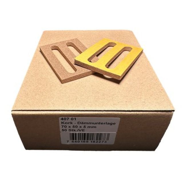 Kork Dämmunterlage
für Gis-Montagewinkel