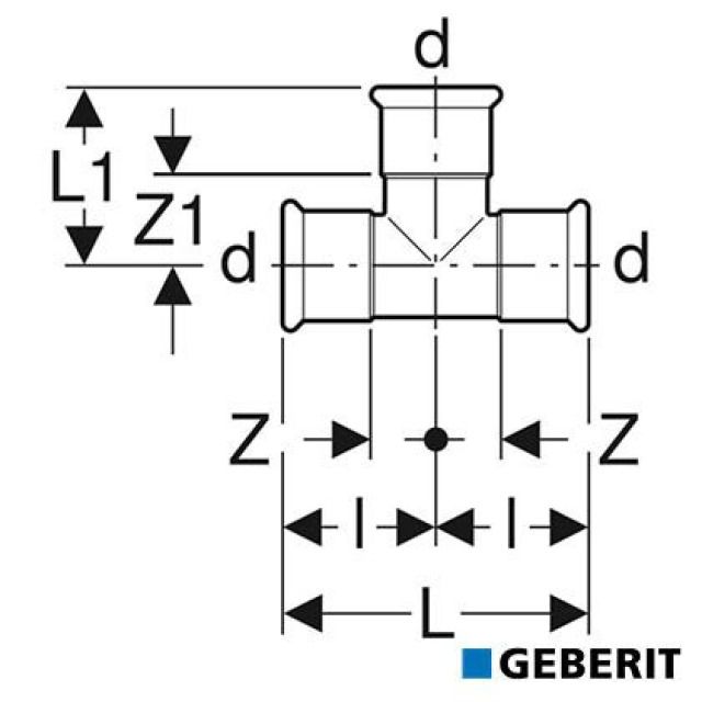 Geberit Mapress Therm
Tee uguale: d=15