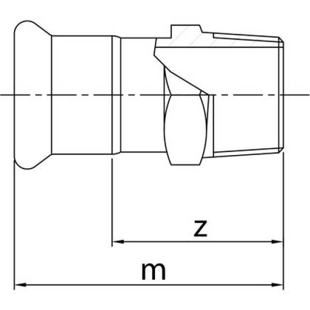PROFITEC PRESSINOX-FIG. 18
PIÈCE INTERMÉDIAIRE AVEC
FILETAGE M, 1/2"-22 MM