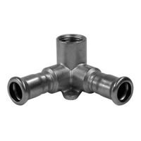 Geberit Mapress Gomito di allacciamento per angoli 90° acciaio inox