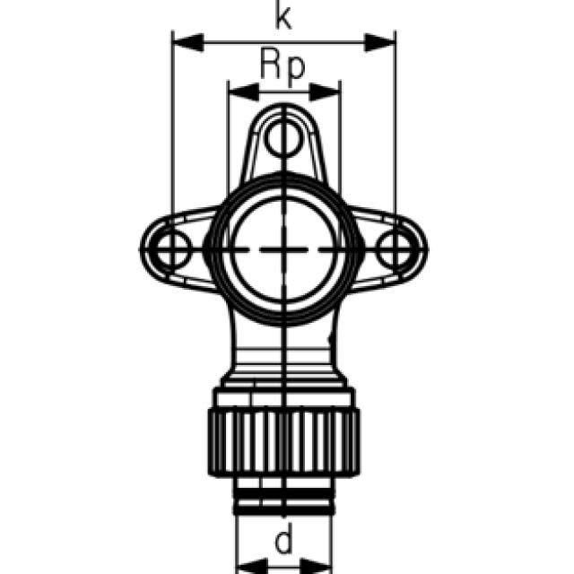 Sanipex Armaturenanschluss einfach
d20x3/4" - 50mm PN10 5533.350