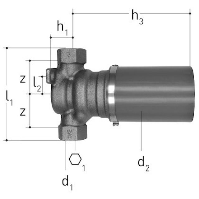JRG DRV UP ENSEMBLE DE
PRE-INSTALLATION 1380.001 DN20