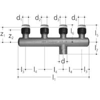 4645, Sanipex MT, Distributeur à encastrer à 4 départs
