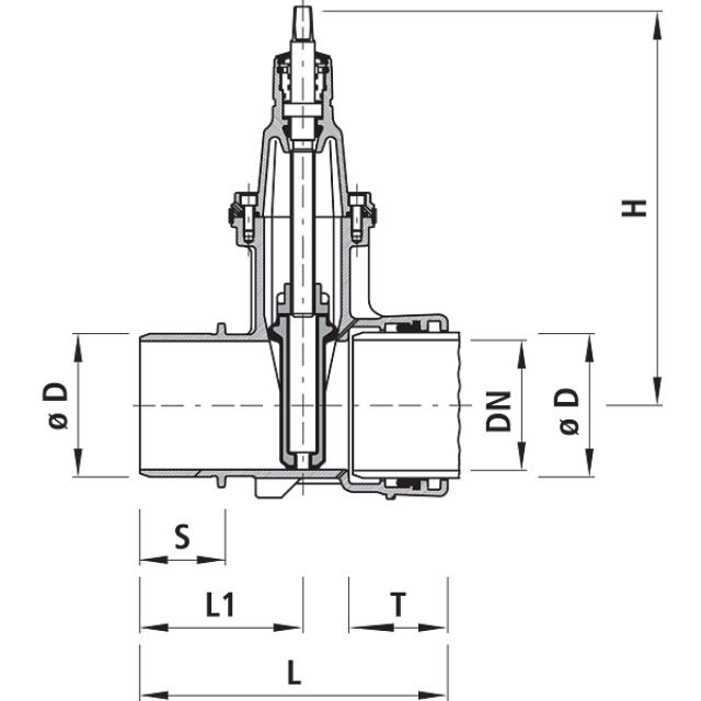 HAWLE SPITZ.MUFFENSCHIEB. BAIO
4510                    DN 125
