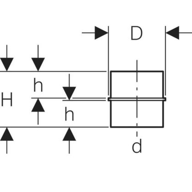 GEBERIT PE COLLERETTE
361.772                  50 MM