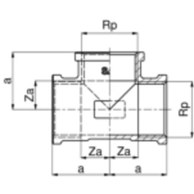 TÉ ÉGAL 8130 1"
EN BRONZE AU SILICIUM