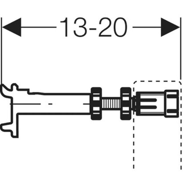 DUOFIX accessorio di fissaggio
su parete posteriore 111.844