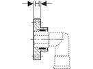 Geberit Mapress Befestigung, zu Übergangswinkel 90°